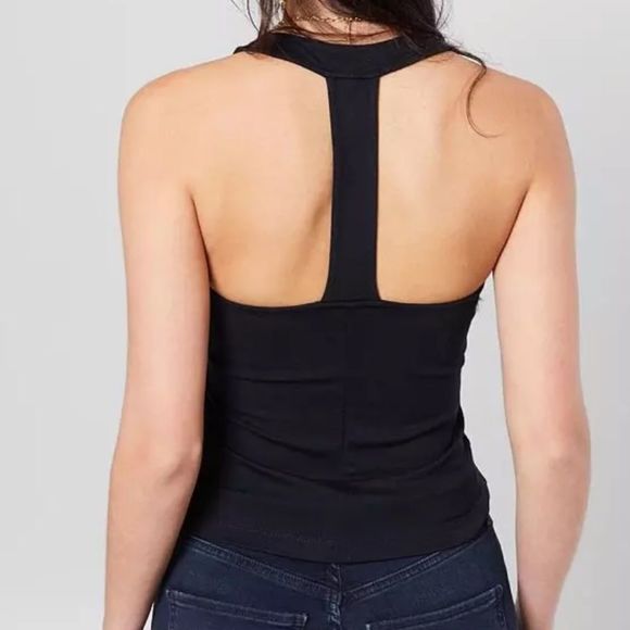 NWT Free People Hang Out Henley Racer Back Tank Top - Picture 10 of 10